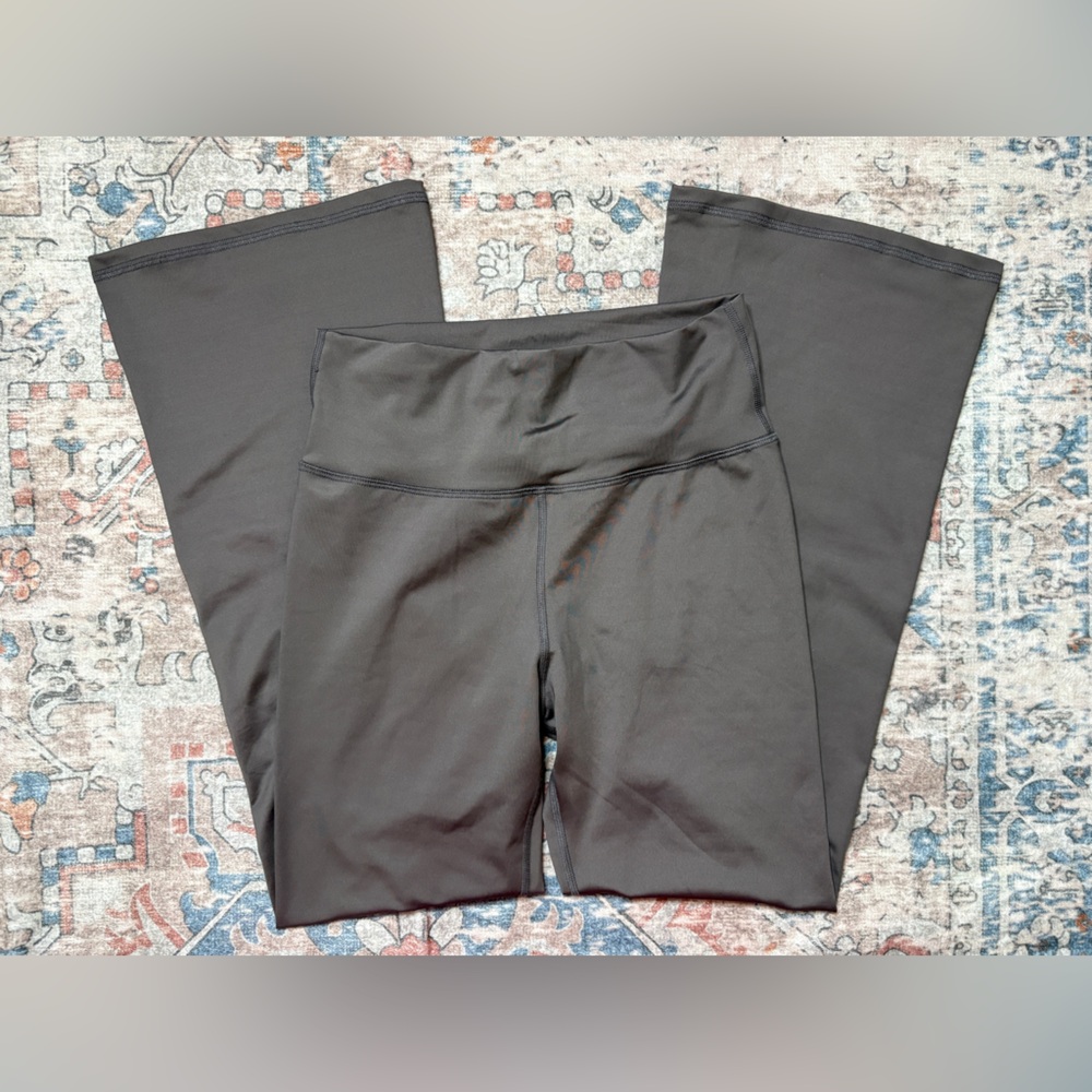 Jova Mocha Brown High Waist Flare Leggings Athletic Soft Yoga Pants Athleisure